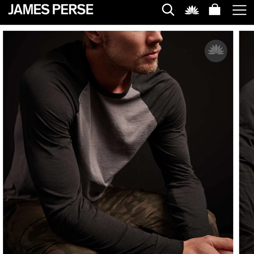 James Perse sz 5 raglan long sleeve crew XXL